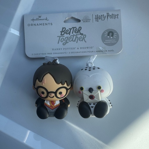 Hallmark Harry Potter and Hedwig Ornaments - Black, White, Red - Picture 4 of 7